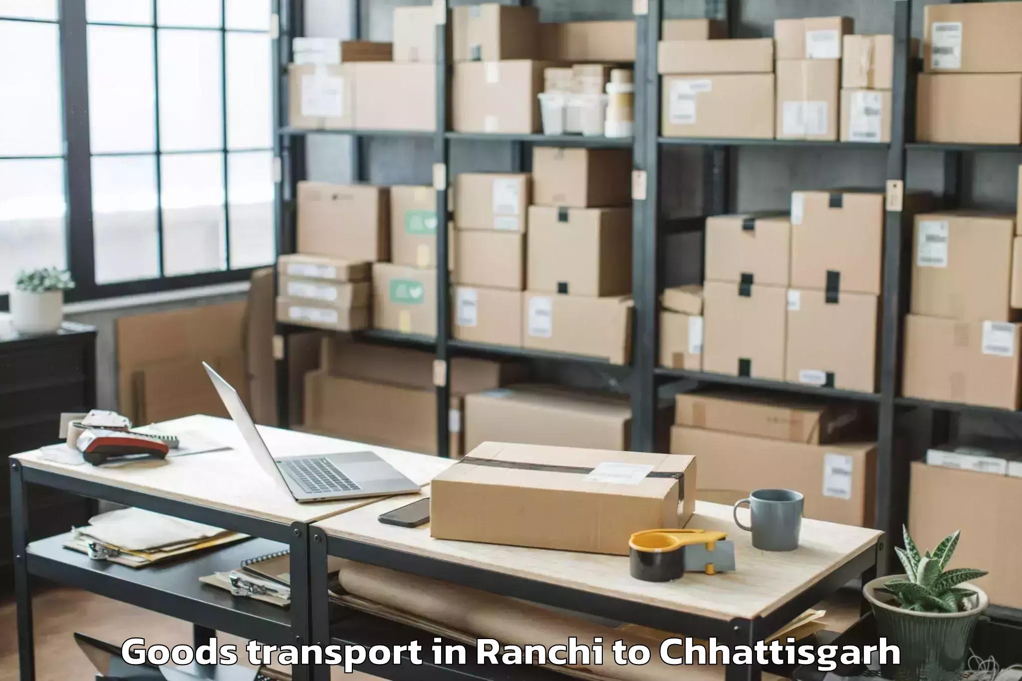 Ranchi to Jashpur Nagar Goods Transport Booking